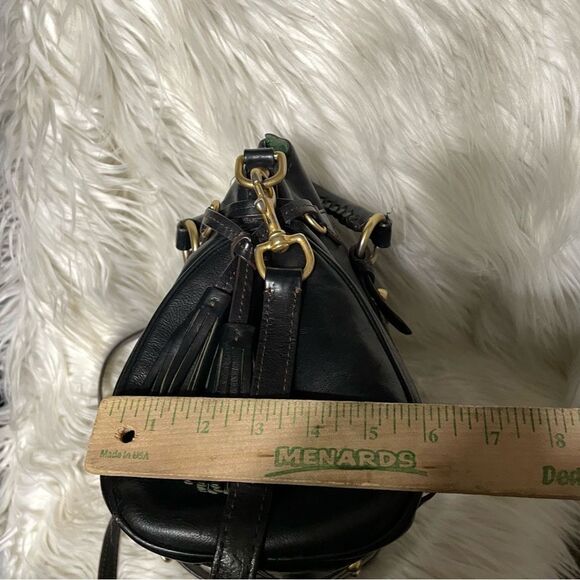 Dooney and Bourke Florentine Black Leather Satchel Handbag - Picture 8 of 14